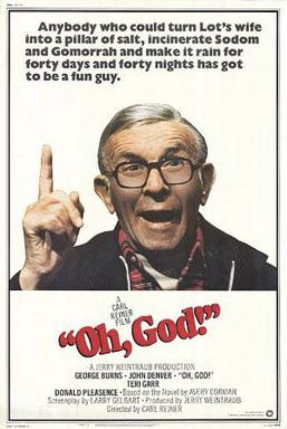 Poster for “Oh God!” starring George Burns. 